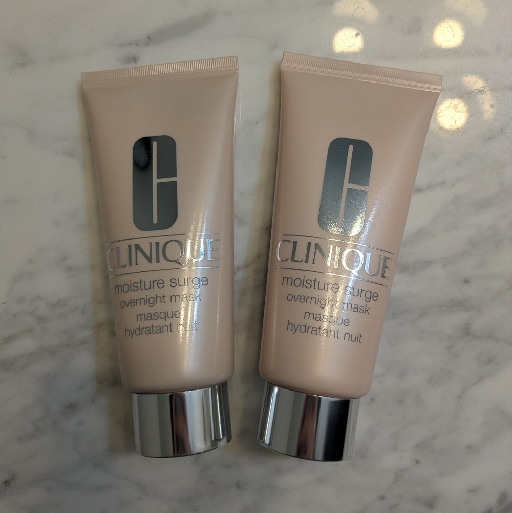 2 Brand New Tubes Clinique Moisture Surge Overnight Mask